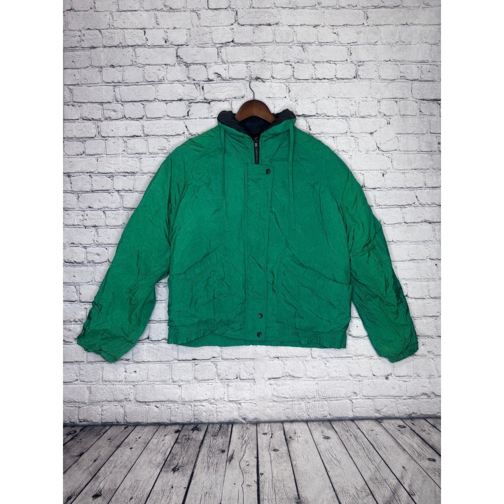 PA Originals Womens Green‎ Full Zip Bomber Jacket Size L